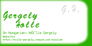 gergely holle business card